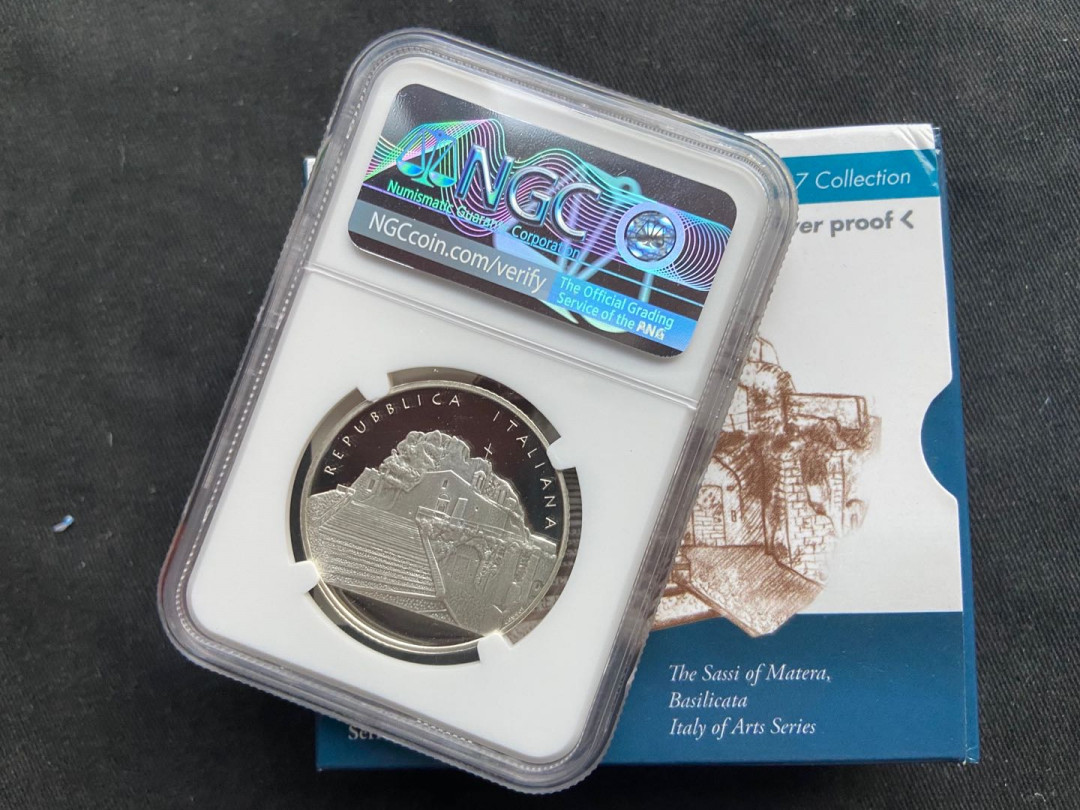 【随心拍&Getcoins】钱币拍卖九十一期～ 【意大利】意大利艺术系列 - 马泰拉古城 10欧精制银币