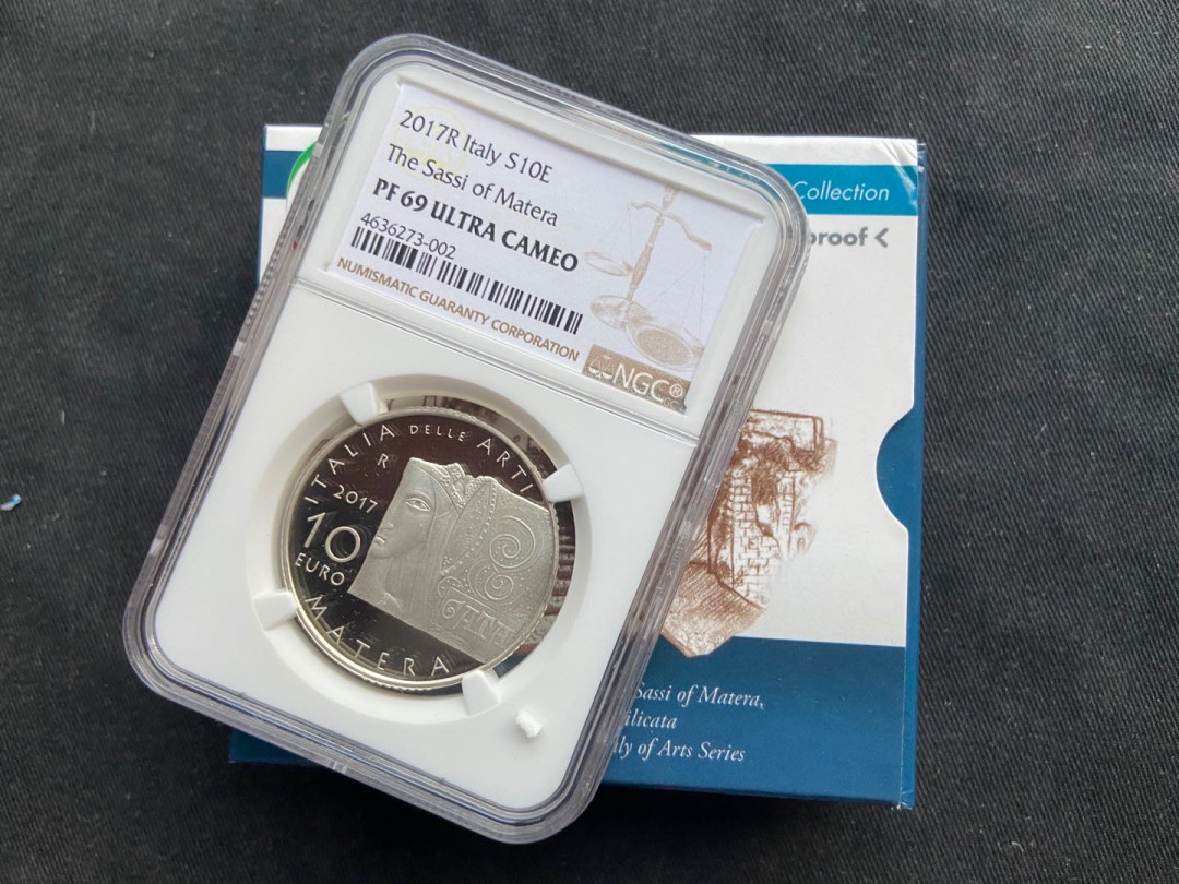 【随心拍&Getcoins】钱币拍卖九十一期～ 【意大利】意大利艺术系列 - 马泰拉古城 10欧精制银币