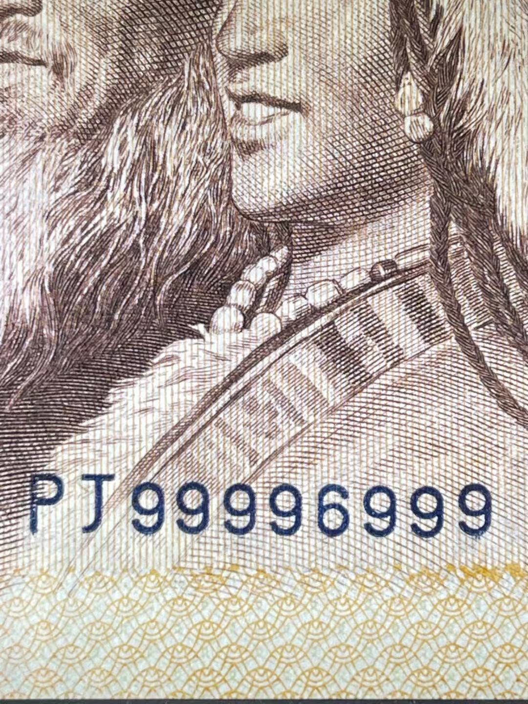 【华誉王者】1685期拍卖 PMG66分805前狮子后豹子69式组合的数二超级罕见靓号 PJ 99996999