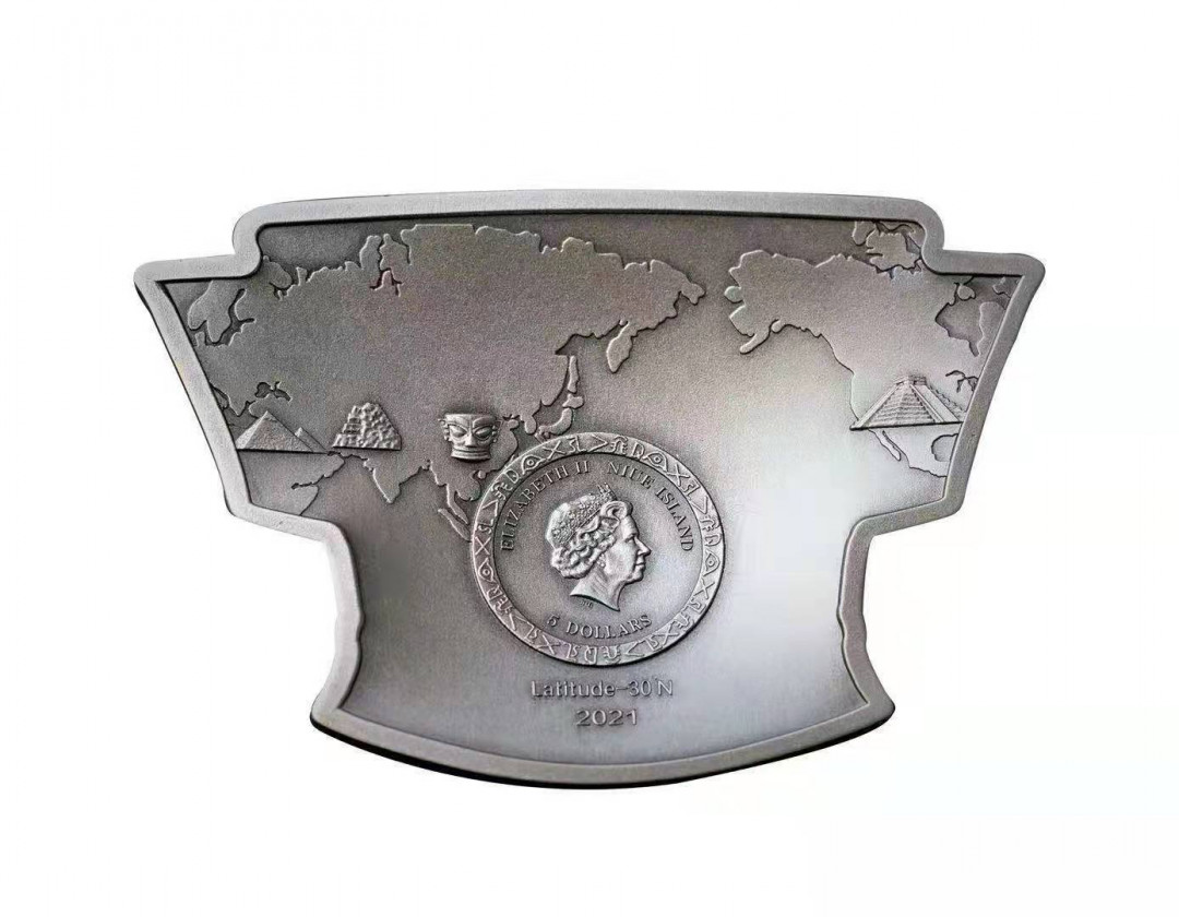 CSIS-GREAT评级精品钱币拍卖第九十五期 纽埃 三星堆 仿古镀金银币