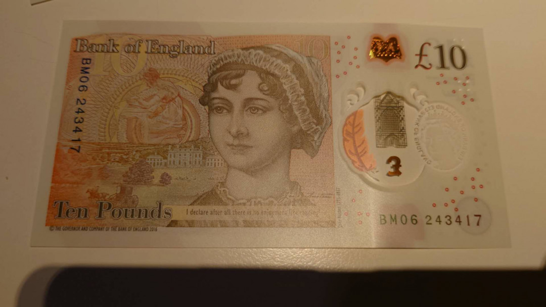 6.18专场全场免佣金【囧羊收藏】第30期暨2021年第二十一期微拍 裸钞精选超低价起拍  2016年10英镑塑料钞 全新绝品尾号417