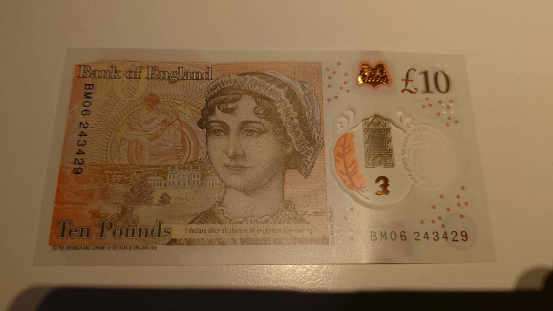 6.18专场全场免佣金【囧羊收藏】第30期暨2021年第二十一期微拍 裸钞精选超低价起拍  2016年10英镑塑料钞 全新绝品尾号429