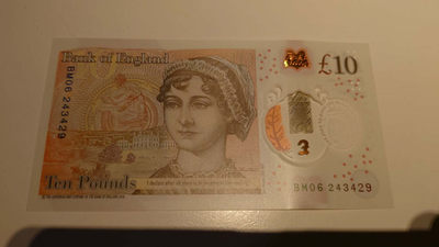 6.18专场全场免佣金【囧羊收藏】第30期暨2021年第二十一期微拍 裸钞精选超低价起拍  - 2016年10英镑塑料钞 全新绝品尾号429