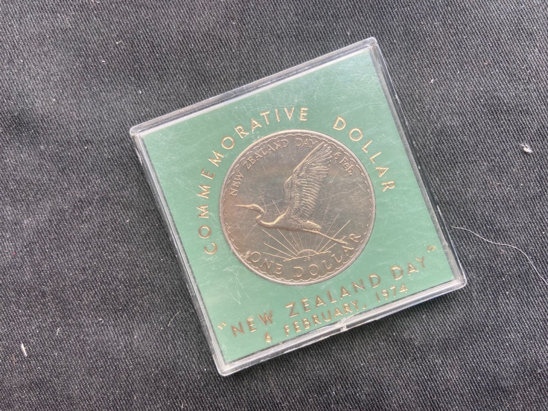 【币观天下】第151期钱币拍卖 【新西兰】1974年大雁克朗币【带盒】