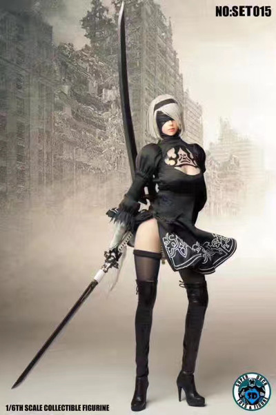 零元拍：SUPER DUCK 1/6 Cosplay SET015 性感人造人，带头雕套装，拍品不含素体，全新未拆。 - 零元拍：SUPER DUCK 1/6 Cosplay SET015 性感人造人，带头雕套装，拍品不含素体，全新未拆。