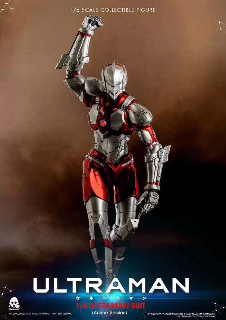零元拍：Threezero 3Z0129 1/6 网飞动画版 机动奥特曼 ULTRAMAN 可动人偶 全新未拆。