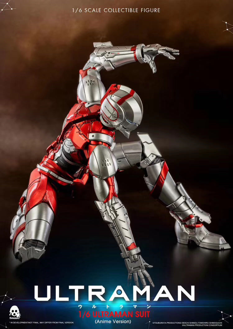 零元拍：Threezero 3Z0129 1/6 网飞动画版 机动奥特曼 ULTRAMAN 可动人偶 全新未拆。