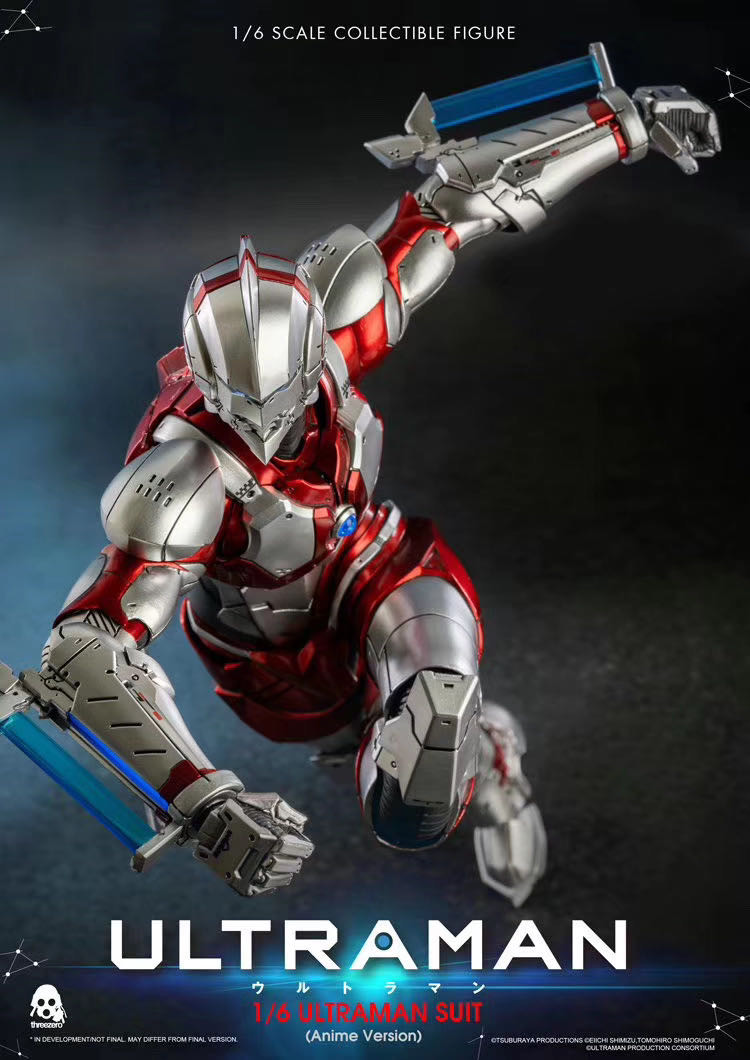 零元拍：Threezero 3Z0129 1/6 网飞动画版 机动奥特曼 ULTRAMAN 可动人偶 全新未拆。