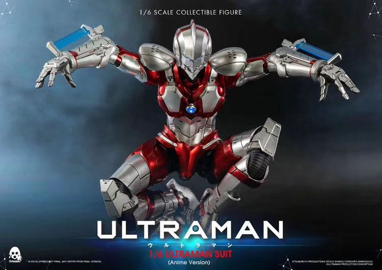 零元拍：Threezero 3Z0129 1/6 网飞动画版 机动奥特曼 ULTRAMAN 可动人偶 全新未拆。