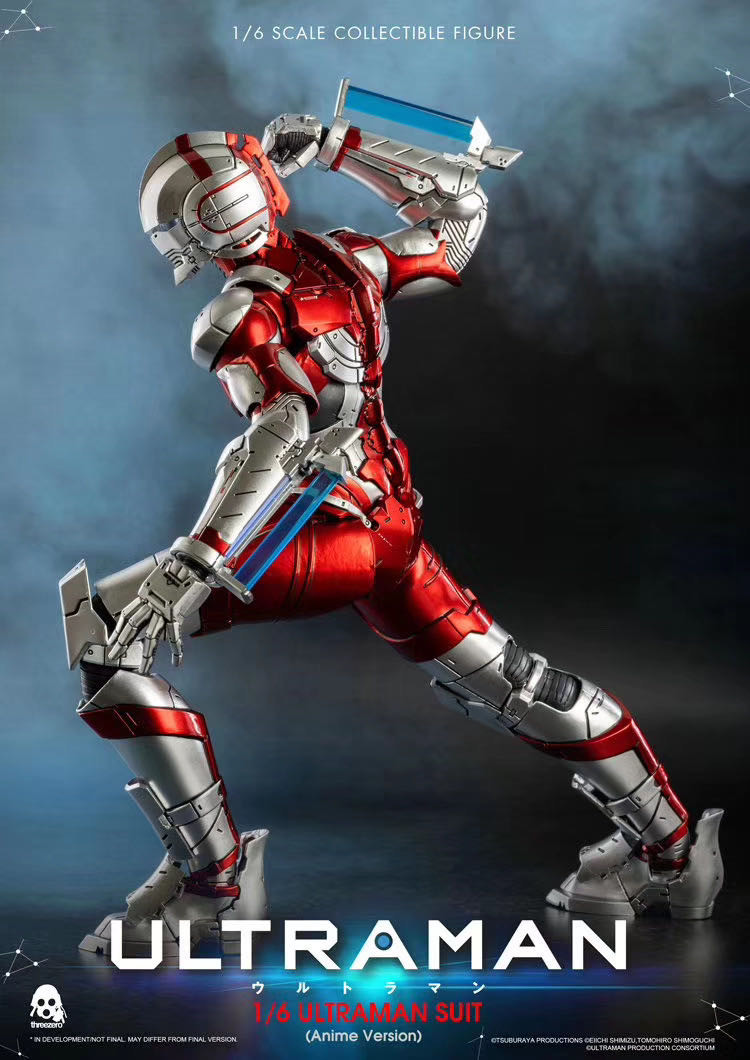 零元拍：Threezero 3Z0129 1/6 网飞动画版 机动奥特曼 ULTRAMAN 可动人偶 全新未拆。