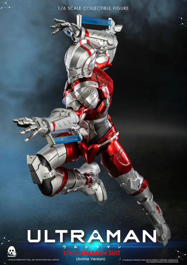 零元拍：Threezero 3Z0129 1/6 网飞动画版 机动奥特曼 ULTRAMAN 可动人偶 全新未拆。