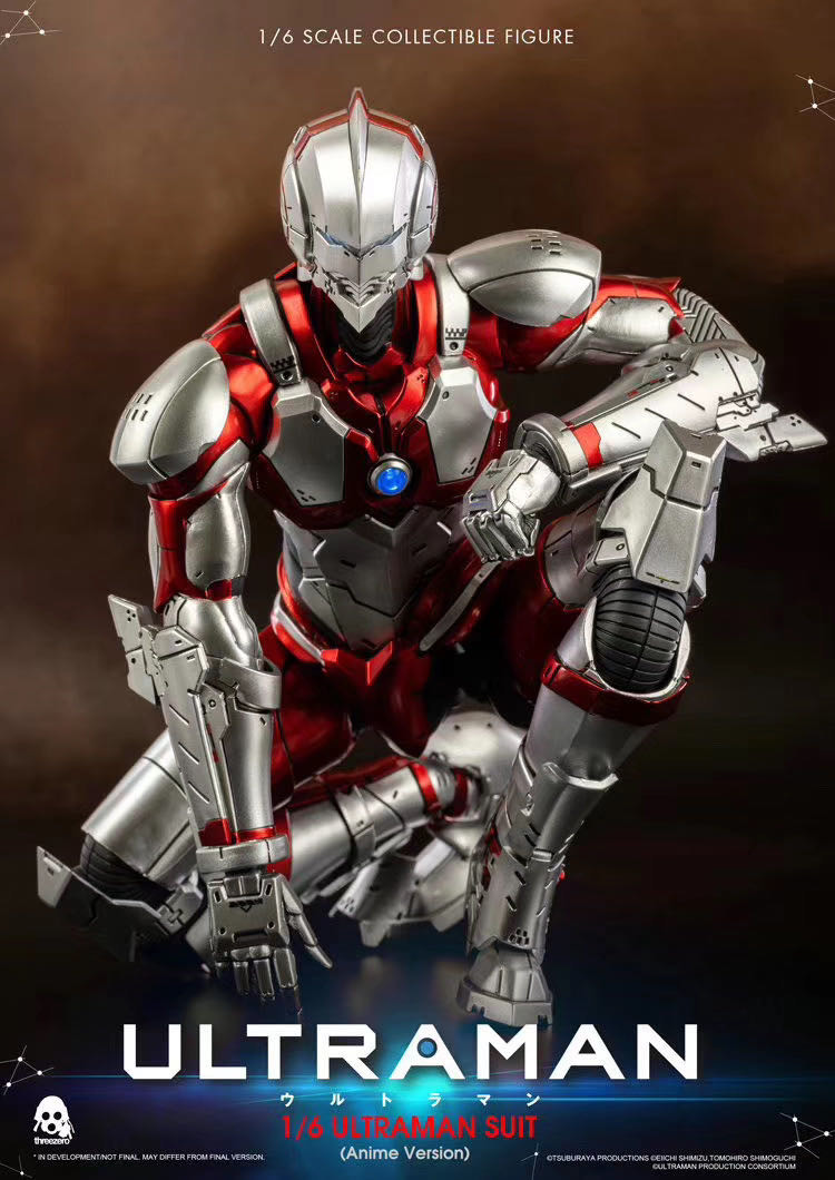 零元拍：Threezero 3Z0129 1/6 网飞动画版 机动奥特曼 ULTRAMAN 可动人偶 全新未拆。