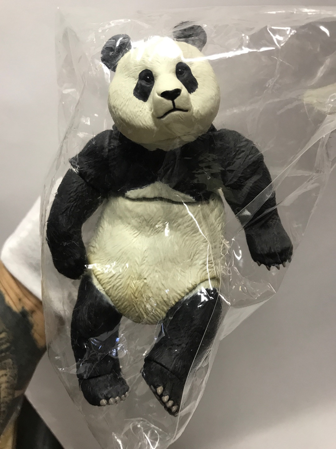 零元拍：海洋堂UNION CREATIVE 03 正版熊猫 超可动 全新未把玩过 
