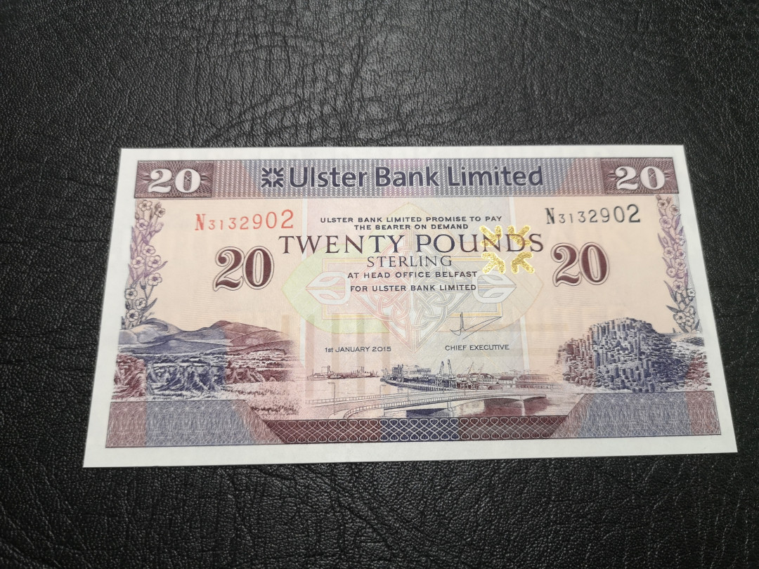 《外钞收藏家》第一百一十四期拍卖（共83拍） 2015年阿尔斯特银行 20镑 全新UNC 无47