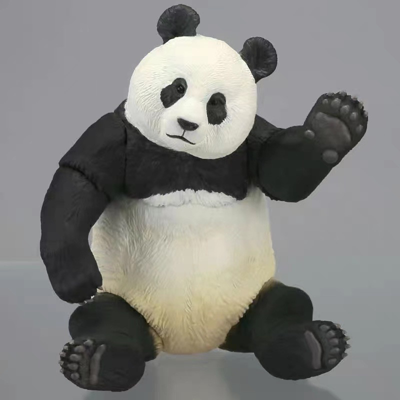 零元拍：海洋堂UNION CREATIVE 03 正版熊猫 超可动 全新未把玩过 