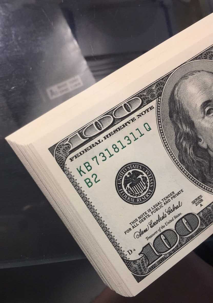 【囧羊收藏】精选微拍第31期暨2021年第二十二期 世界各国纸币 2006A美国100美元 大头 全程无4豹子号333 全新UNC绝品 真正刀拆品质