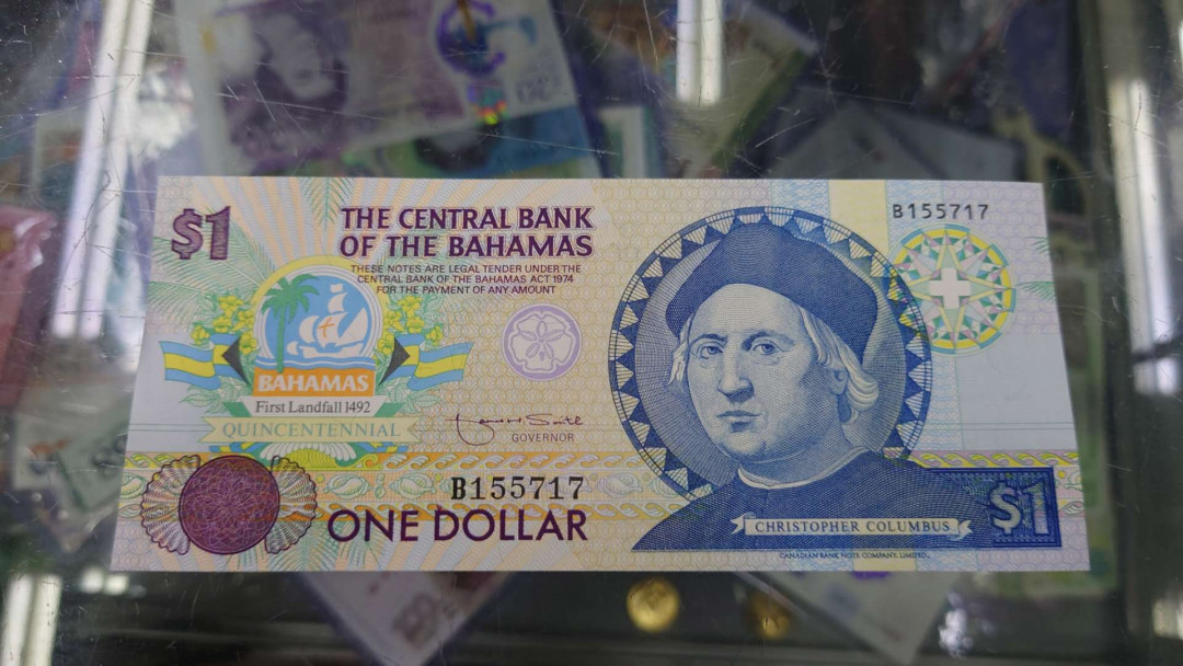 【囧羊收藏】精选微拍第31期暨2021年第二十二期 世界各国纸币 1974年巴哈马1元 全新绝品