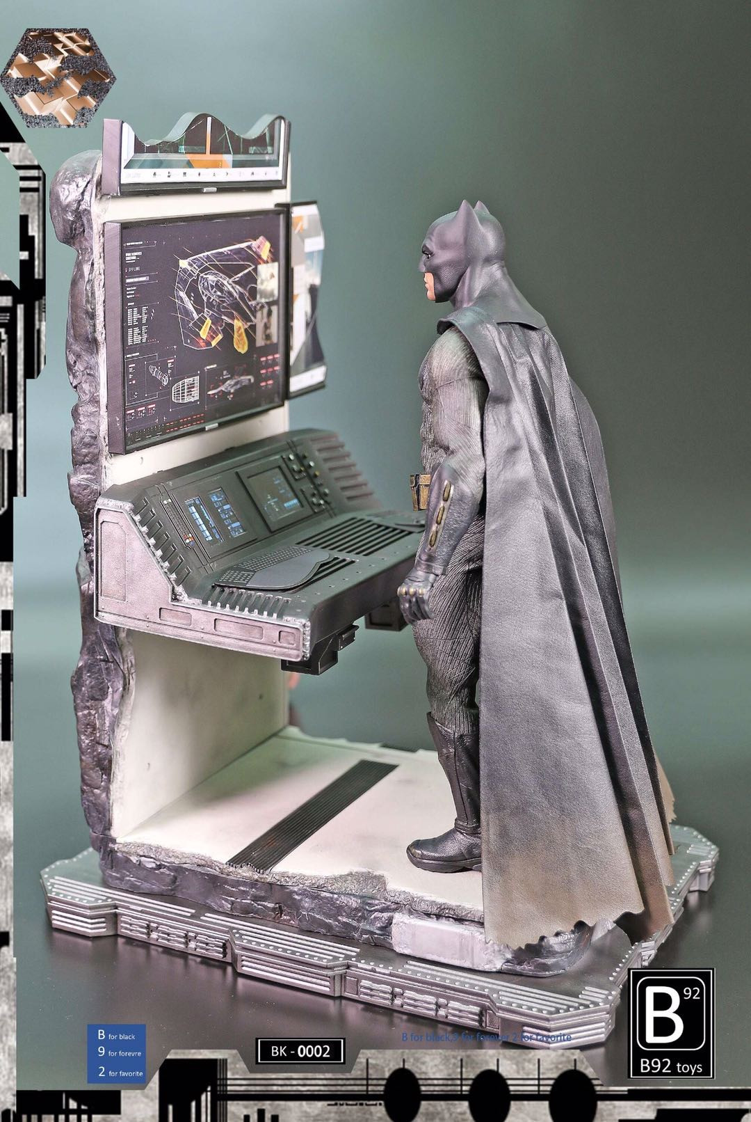 零元拍：B92 toys ：1/6 蝙蝠 工作室/Bat workshop 场景展示地台