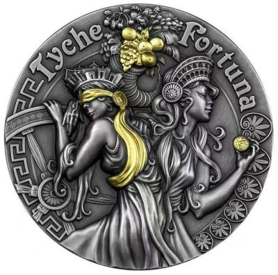 纽埃2021年胜利女神4高浮雕镀金银币 - 纽埃2021年胜利女神4高浮雕镀金银币
