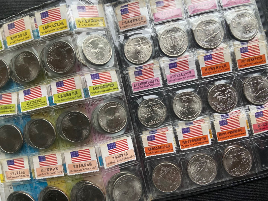 【币观天下】第152期钱币拍卖 【美国】国家公园币38枚～