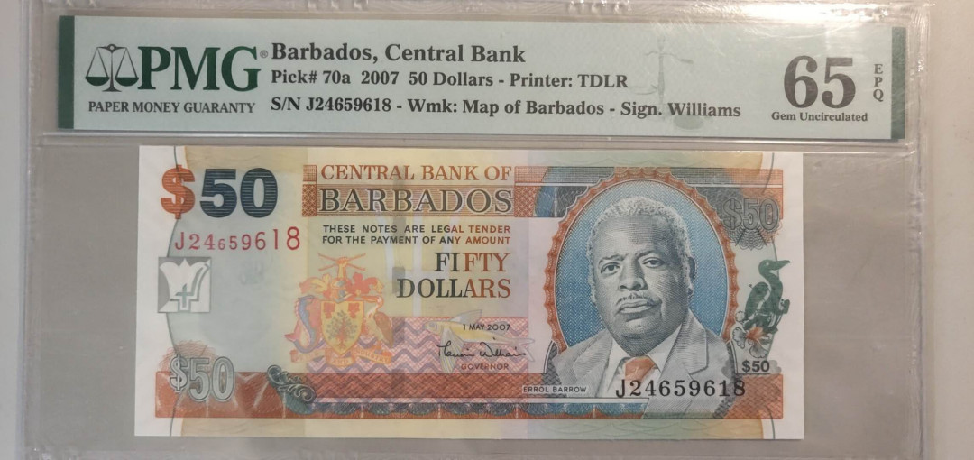 N&C第十一期: 欢乐捡漏场 2007巴巴多斯50 PMG65E