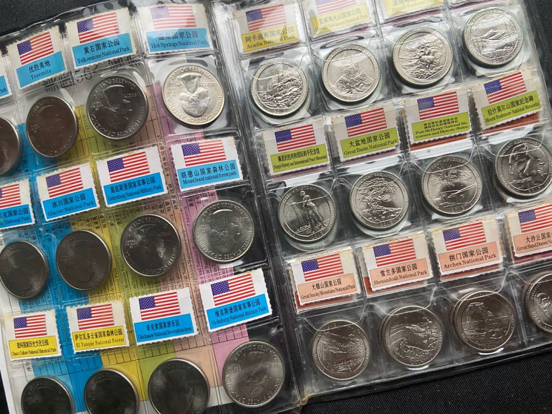 【币观天下】第152期钱币拍卖 【美国】国家公园币38枚～