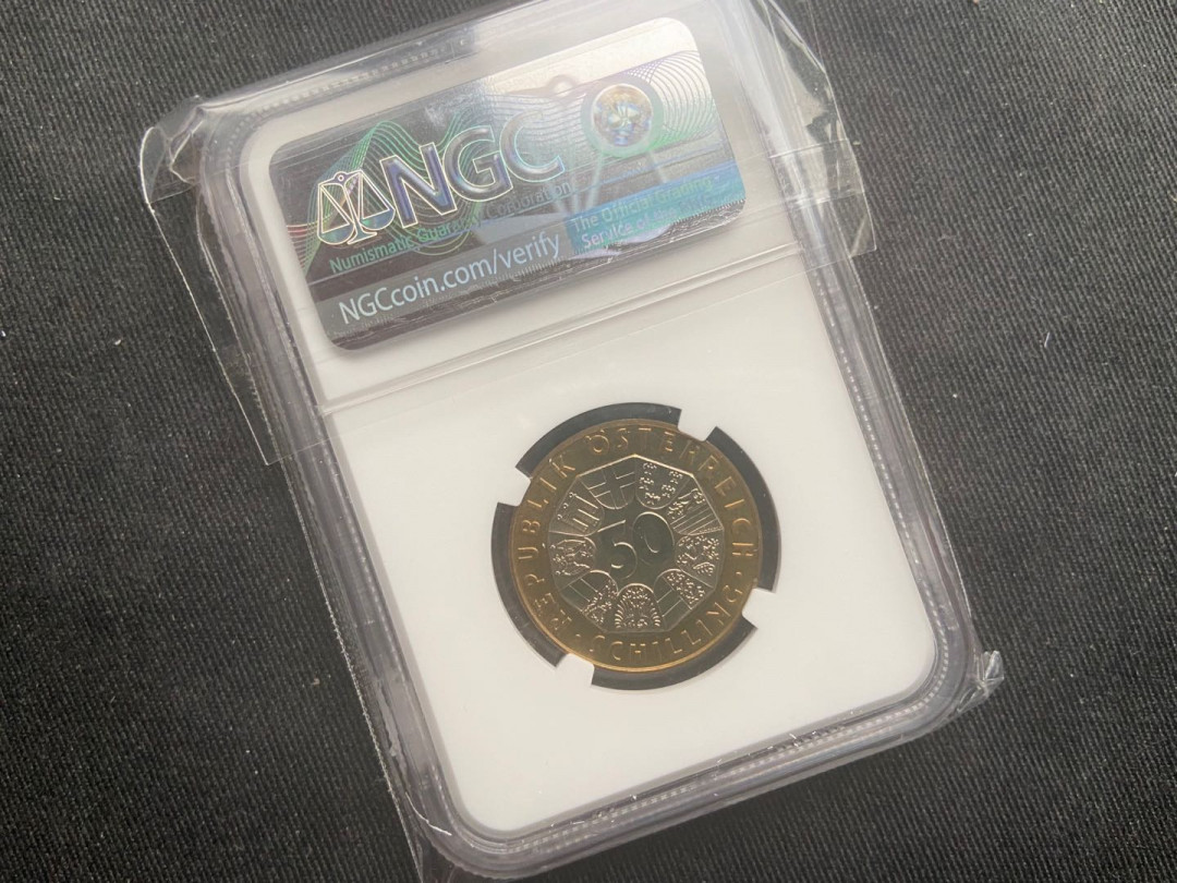 【币观天下】第152期钱币拍卖 1999奥地利5欧元双色币【ngc68】