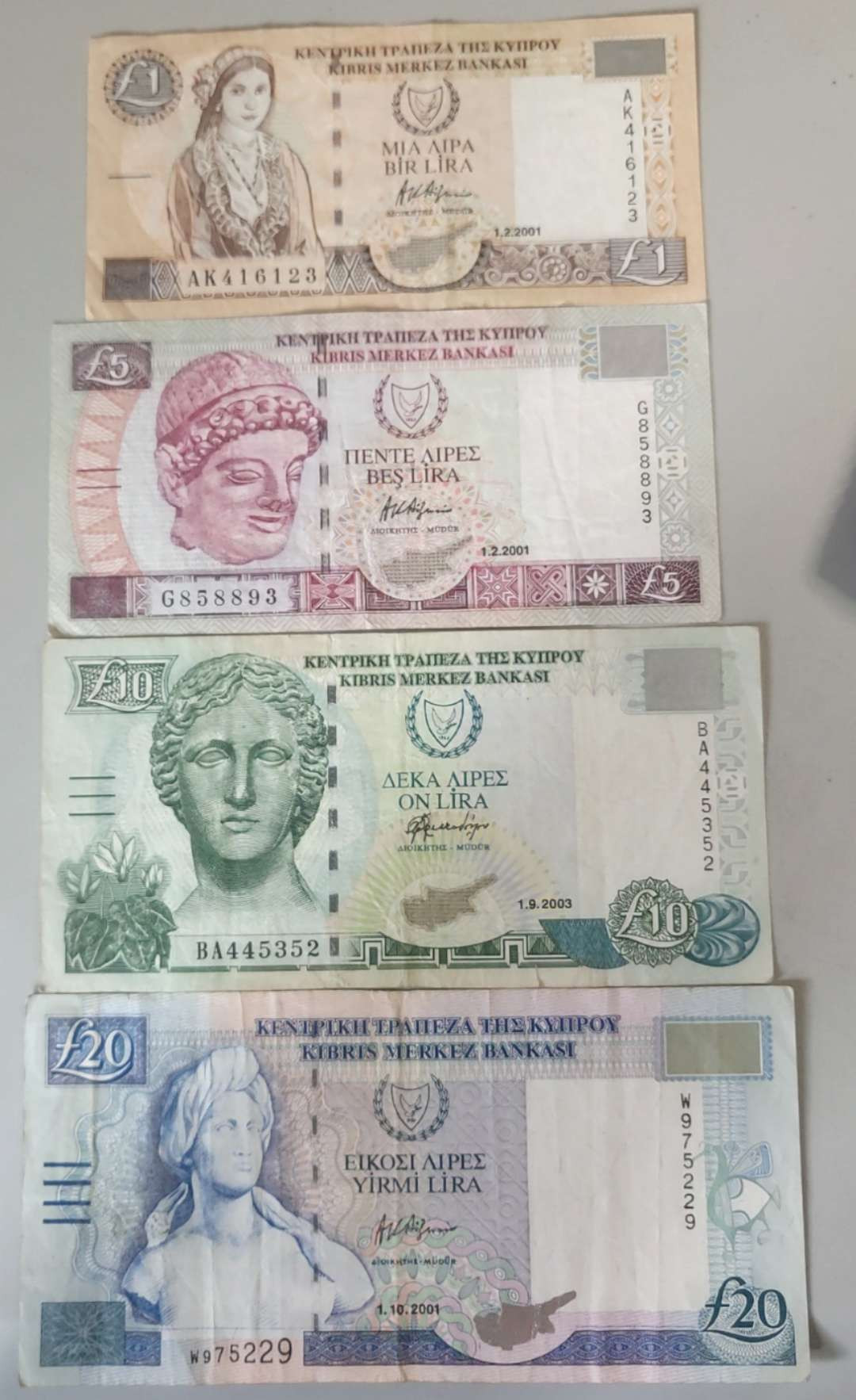 N&C第十一期: 欢乐捡漏场 塞浦路斯一套四张 八九品如图