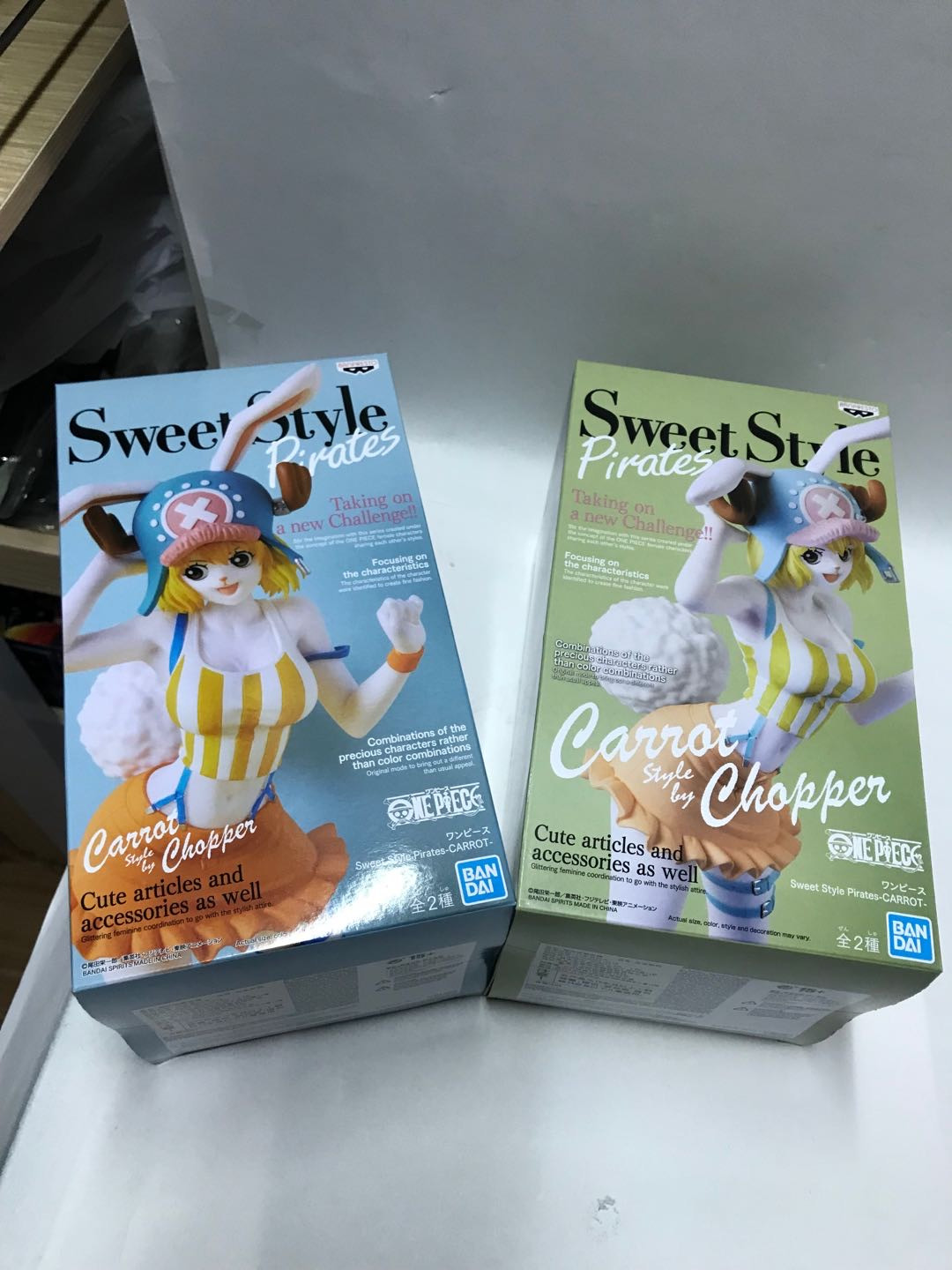 零元拍：万代海贼王手办景品眼镜厂1:9 Sweet Style Pirates 加洛特乔巴毛皮族 AB款两只，全新未拆