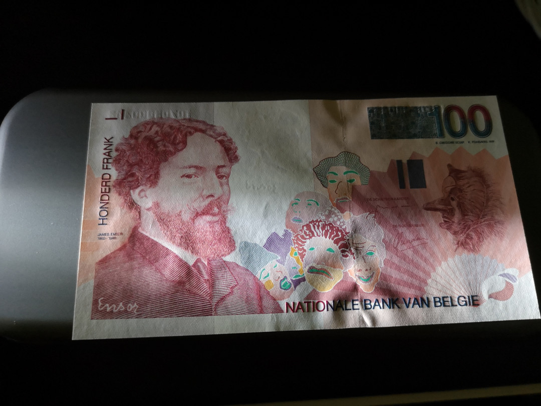 《外钞收藏家》第一百一十五期拍卖 比利时末版100法郎 全新UNC