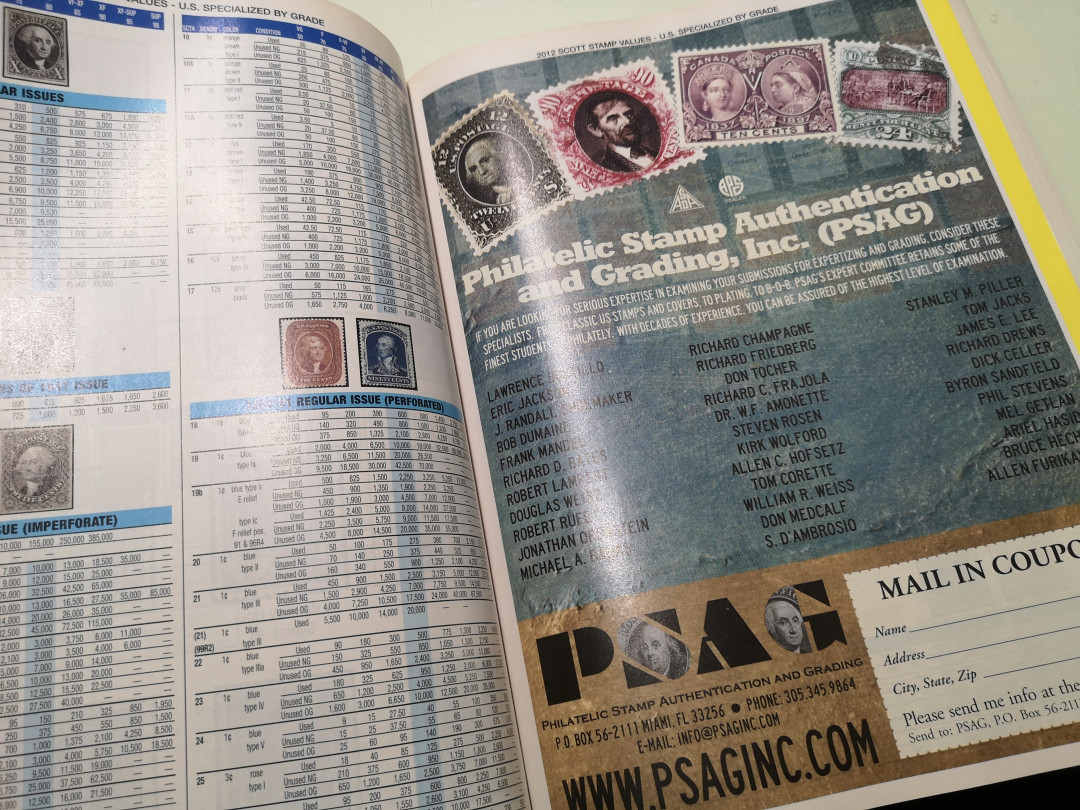 《外钞收藏家》第一百一十五期拍卖 2012年美国专业邮票书 8-9成新 