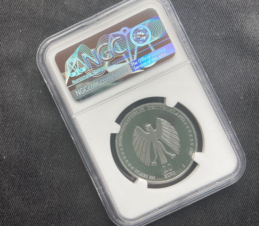 【币观天下】第153期钱币拍卖～ 【德国】不来梅的音乐家银币【ngc69】