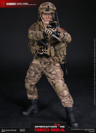 零元拍：DAMTOYS：1/6 红海行动-PLA海军陆战队“蛟龙”特战旅-机鎗手 张天德 DMS007全新未拆。 - 零元拍：DAMTOYS：1/6 红海行动-PLA海军陆战队“蛟龙”特战旅-机鎗手 张天德 DMS007全新未拆。