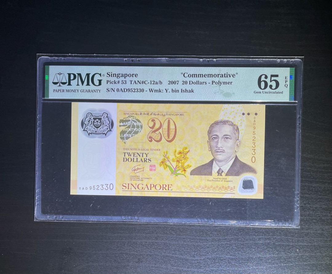 【丑猫0429】今晚7点，快拍 新加坡文莱20纪念钞