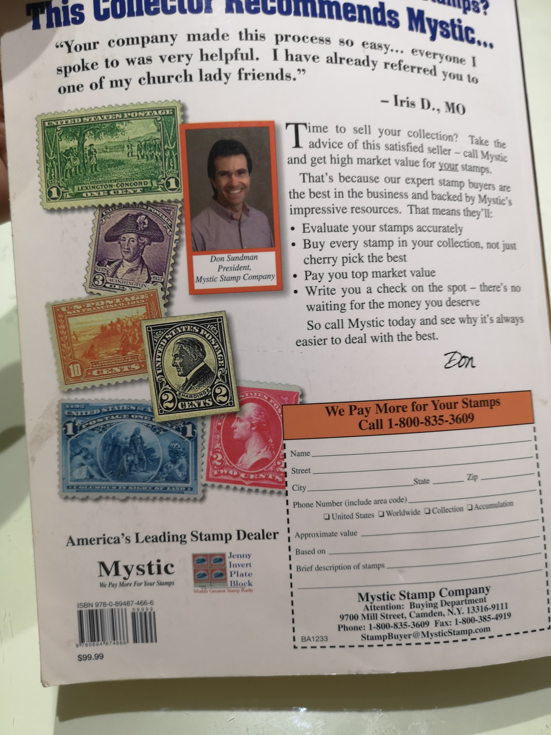 《外钞收藏家》第一百一十五期拍卖 2012年美国专业邮票书 8-9成新 