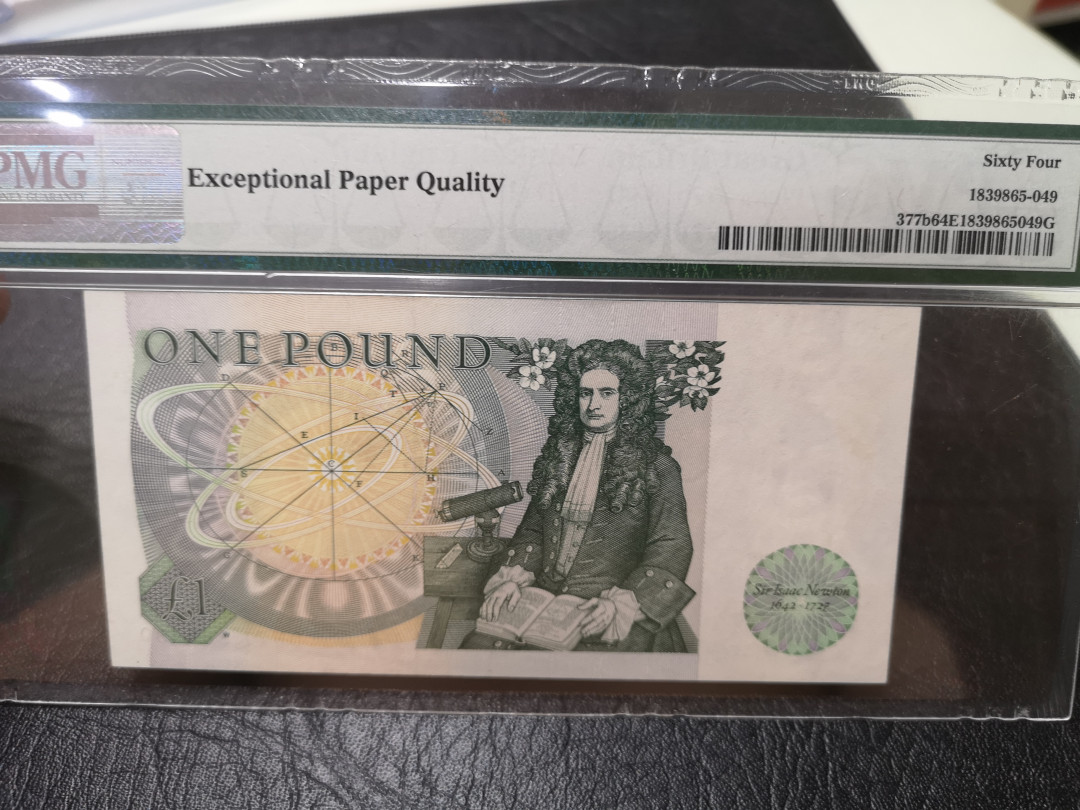 《外钞收藏家》第一百一十五期拍卖 英国D序列1镑 PMG64