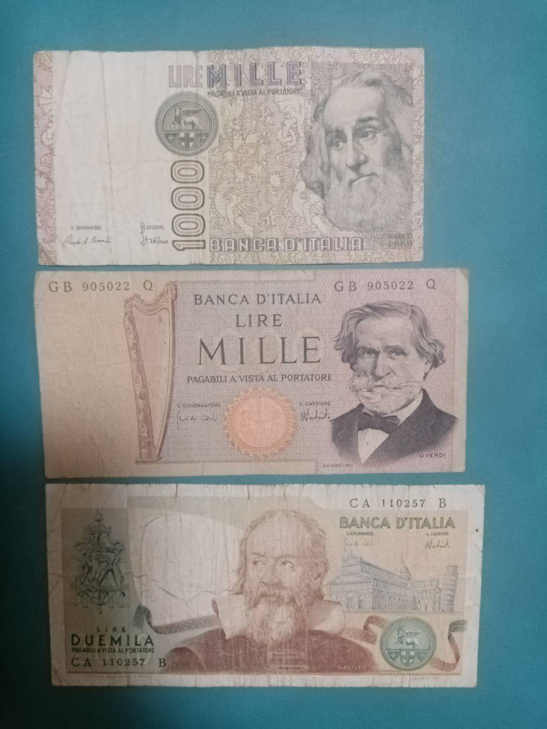 外国纸币普通品相拍场—1 意大利纸币