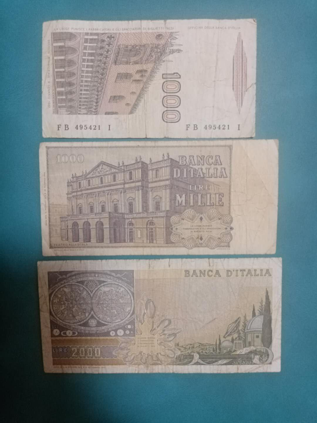 外国纸币普通品相拍场—1 意大利纸币