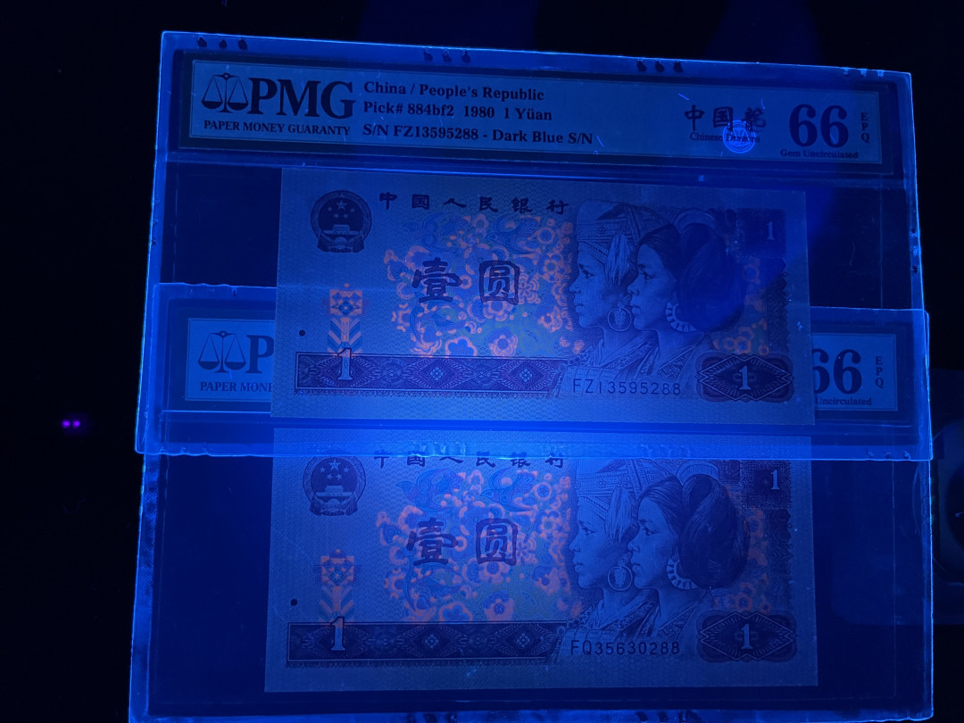 【华誉王者】1705期拍卖 801中国龙两枚 尾三同288 无47 PMG66E FQ35630288 FZ13595288