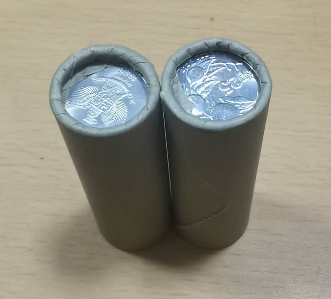 北京马甸外币专卖微拍第五十五期，外国非贵金属流通币纪念币专场，陆续上新欢迎关注 印尼25盾铝币原卷25枚／卷共2卷，品相全新 