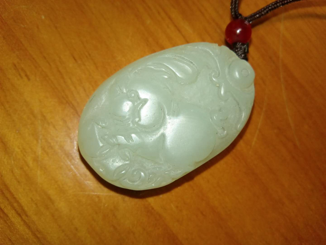 珍品收藏(系统自动拍卖) 和田玉生肖挂件：招财猪，发财猪！