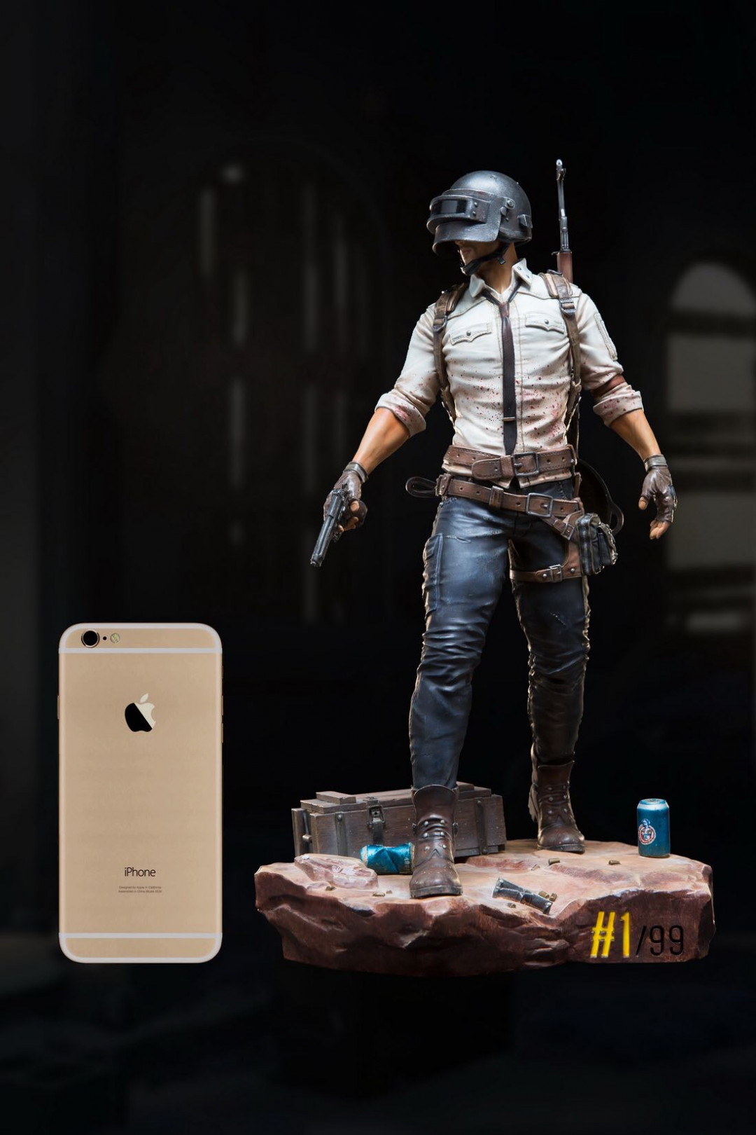 EKUAZ STUDIO : 33cm 收藏级雕像 - Chicken Dinner Survivor/吃鸡幸存者（EKS04）全新未拆
