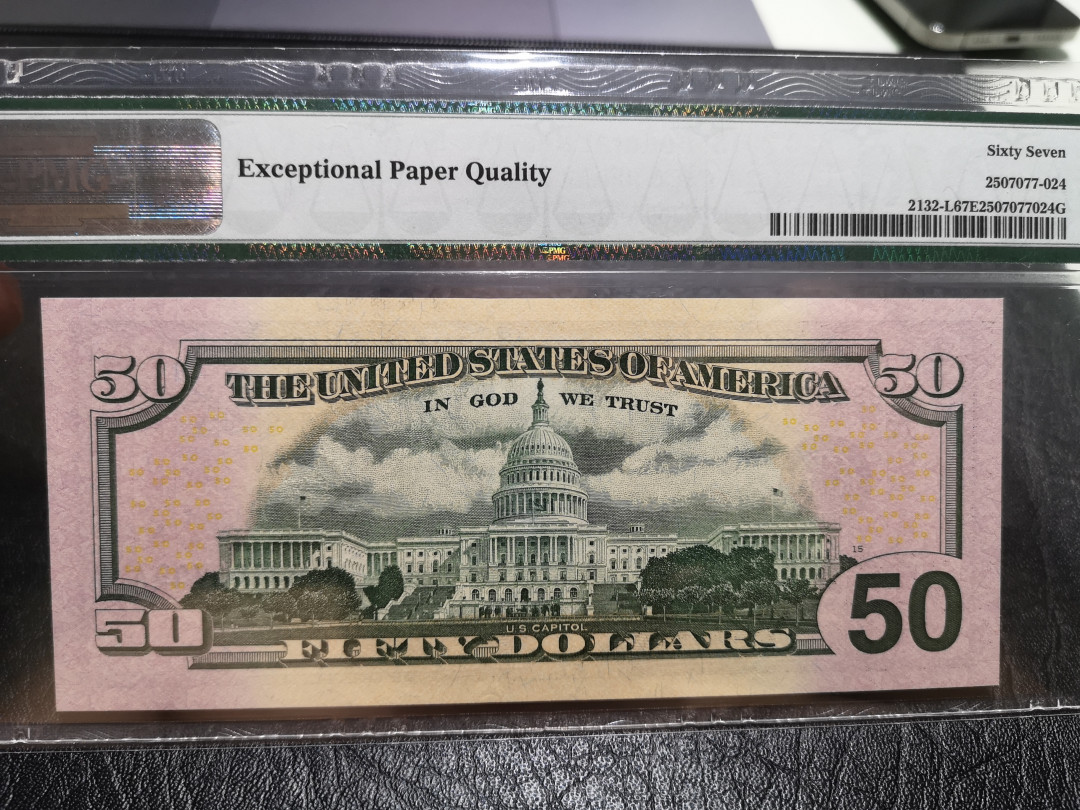 《外钞收藏家》第一百一十六期拍卖 2013年50美元 PMG67