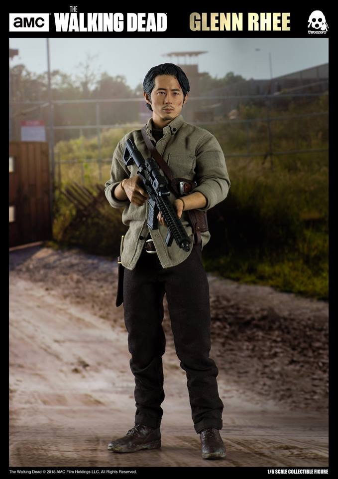零元拍：ThreeZero 1/6《行尸走肉》 - 格伦.李仁济 / Glen Rhee 可动人偶3Z0038DV 豪华版全新未拆。