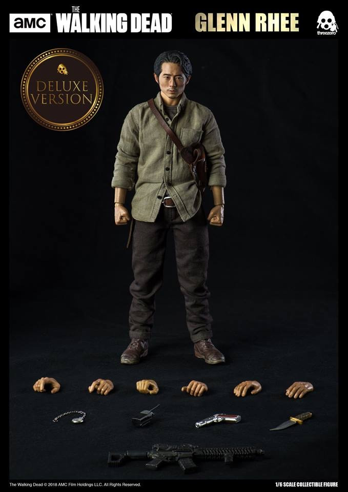 零元拍：ThreeZero 1/6《行尸走肉》 - 格伦.李仁济 / Glen Rhee 可动人偶3Z0038DV 豪华版全新未拆。