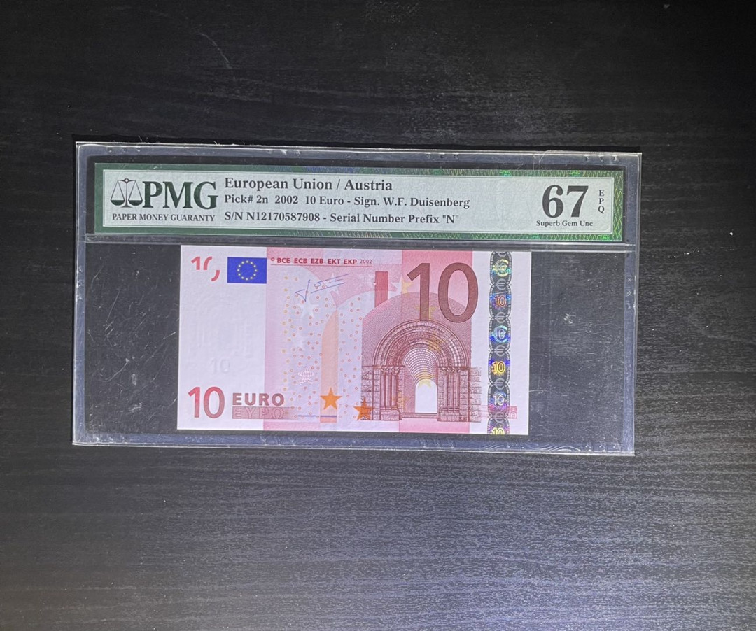 【丑猫】0718pmg(马来.港澳台.科威特.沙特.巴西.斯里兰卡等) 02年二签10欧元