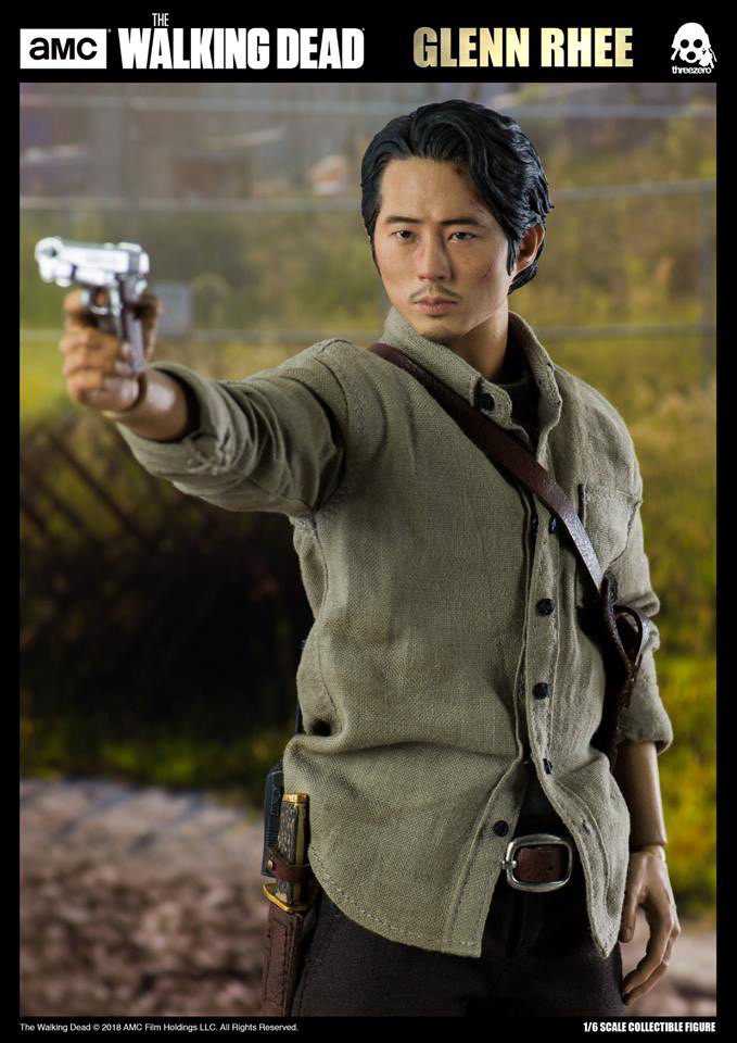 零元拍：ThreeZero 1/6《行尸走肉》 - 格伦.李仁济 / Glen Rhee 可动人偶3Z0038DV 豪华版全新未拆。