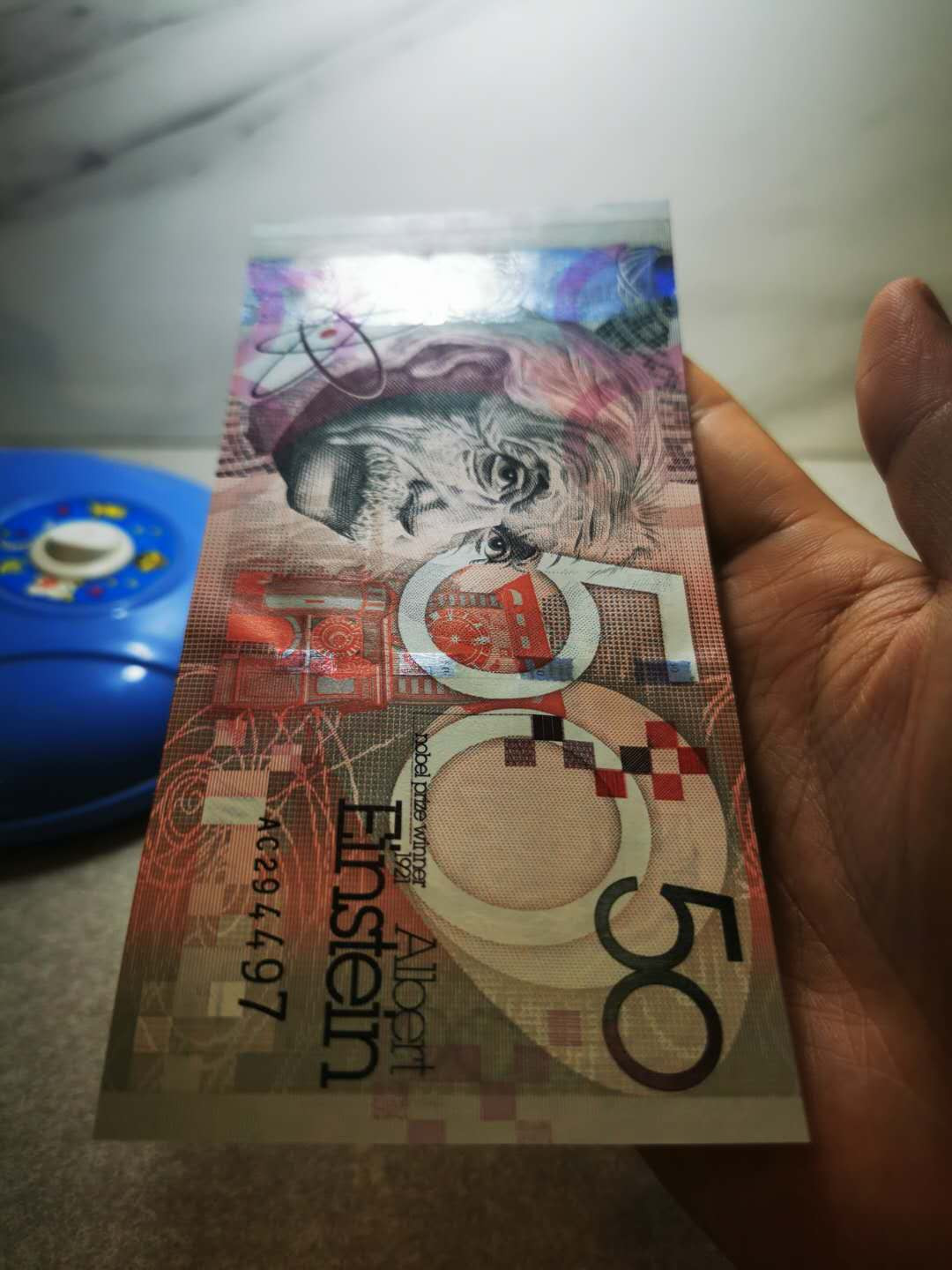 【鲸贝乐淘★自动结拍】千字文·第“欣奏累遣，戚谢欢招”号拍卖·两拍包邮 【爱因斯坦】全新全品UNC