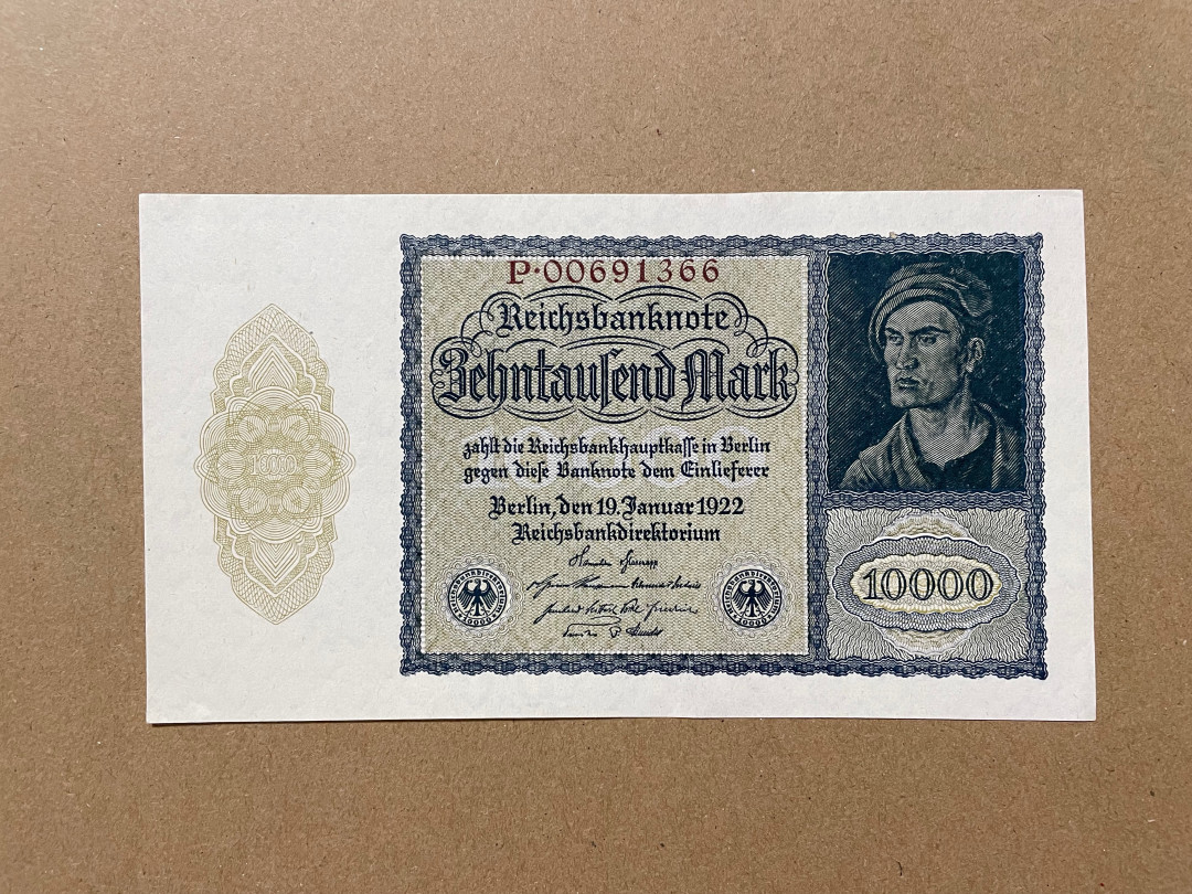 《张总收藏》30期—精品荟萃 德国10000马克 1922年 UNC