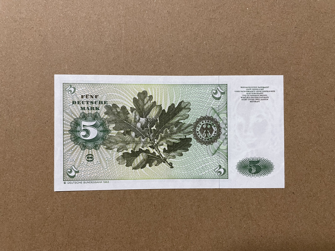 《张总收藏》30期—精品荟萃 德国倒二版 5马克 UNC